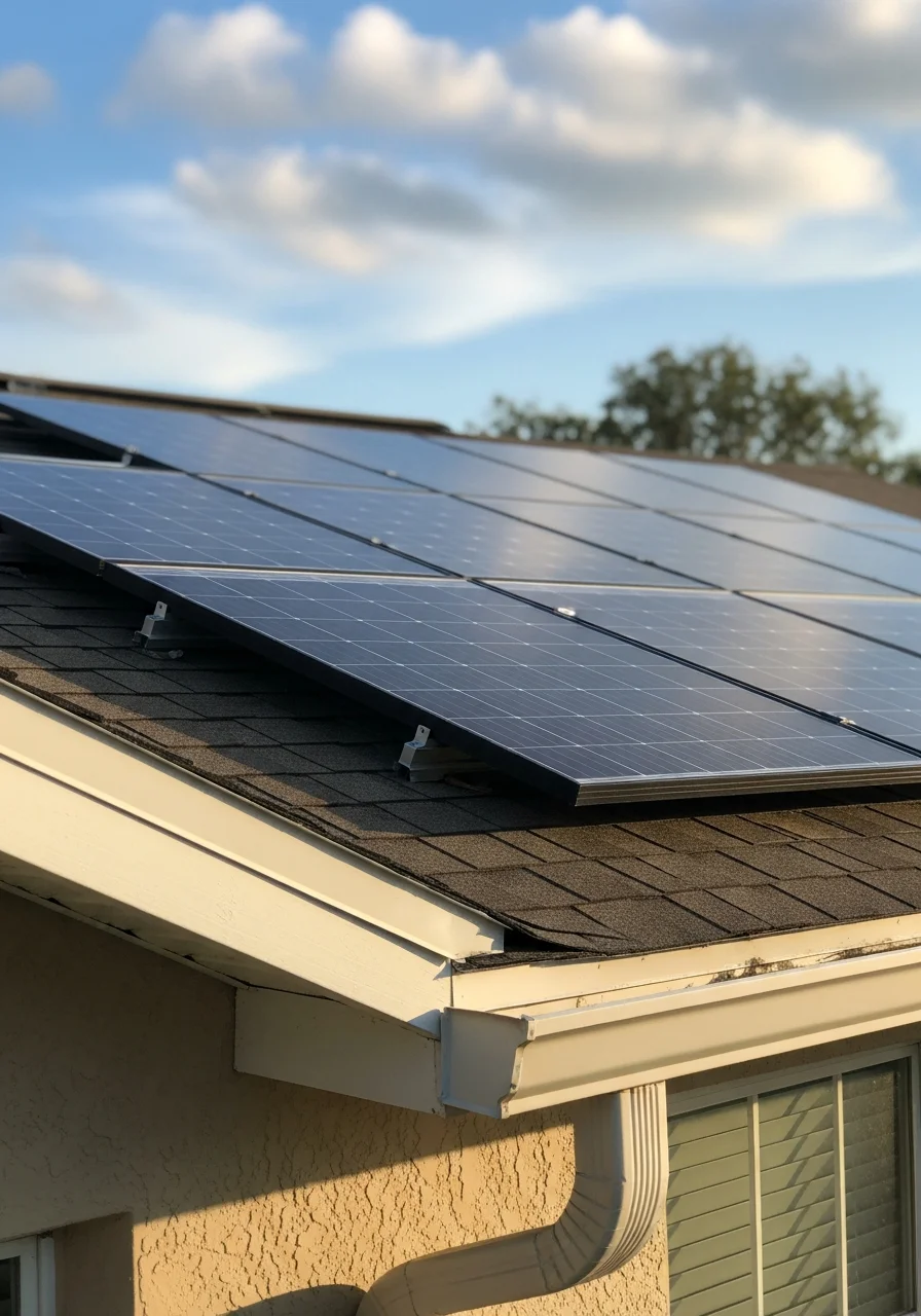 Close-up of a home exterior in a Hillsborough County subdivision showing quality workmanship and attention to detail.