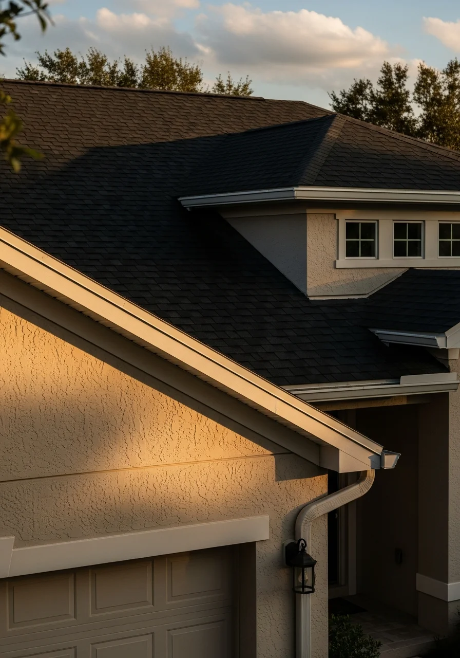 Close-up of a well-maintained Polk County home exterior demonstrating quality craftsmanship and attention to detail.
